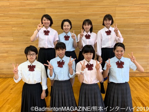 熊本ih19 女子 文化学園長野高校 長野 バドスピ Badminton Spirit